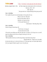 Đề thi học sinh giỏi môn Ngữ văn lớp 9 Phòng GDĐT Phúc Yên, Vĩnh Phúc năm học 2016  2017 