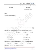 đề thi minh họa kì thi thpt quốc gia môn toán của bộ GDĐT năm 2017 ( có lời giải)(phần 9)