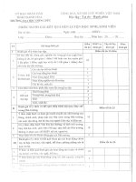 PHIẾU ĐÁNH GIÁ kết QUẢ rèn LUYỆN của học SINH SINH VIÊN 