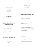 Dự báo phát triển đội ngũ giáo viên THPT tỉnh Quảng Ngãi đến năm 2020