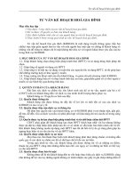 Tư vấn kế hoạch hóa gia đình  Đề cương sản tổng hợp