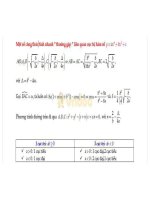 Bộ công thức Toán lớp 12 ôn thi THPT Quốc gia