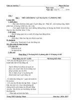 toàn tập giáo án sinh học lớp 7 