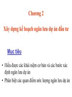 Slide bai giang Tham dinh du an UEHChuong 2 Xây dựng kế hoạch ngân lưu