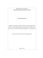 Nghiên cứu phương pháp hướng đối tượng trong phân tích và thiết kế điều khiển chuyển động cho thiết bị tự hành AUV ASV với chuẩn SysMLModelica và Automate lai (LA tiến sĩ)