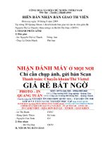 BIÊN bản bàn GIAO THƯ VIỆN 