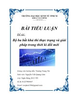 KHÓA LUẬN TỐT NGHIỆP TÀI CHÍNH QUỐC TẾ NĂM 2017