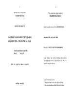 Giải pháp giảm nghèo trên địa bàn quận Sơn Trà - Thành phố Đà Nẵng