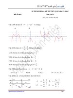 đề thi minh họa kì thi thpt quốc gia môn toán của bộ GDĐT năm 2017 ( có lời giải)(phần 10)
