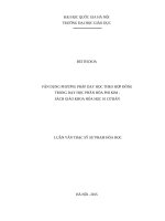 Vận dụng phương pháp dạy học theo hợp đồng trong dạy học phần hóa phi kim   sách giáo khoa hóa học 10 cơ bản 