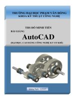 Autocad, bài giảng dành cho sinh viên Đại học và cao đẳng