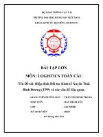 Hiệp định Đối tác Kinh tế Xuyên Thái Binh Dương (TPP) và các vấn đề liên quan.