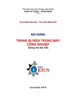 Trang bị điện trong máy công nghiệp bài giảng dành cho sinh viên Đại học và cao đẳng