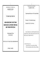 Hoàn thiện công tác kế toán ngân sách xã, phường trên địa bàn thành phố Hội An