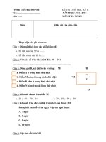 Đề Thi cuối kì lớp 1 học kì 2 ( Có đáp án)