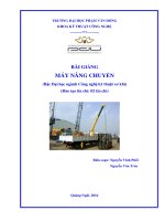 Máy nâng, máy chuyển bài giảng dành cho sinh viên Đại học và cao đẳng