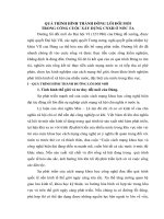 TÀI LIỆU THAM KHẢO   QUÁ TRÌNH HÌNH THÀNH ĐƯỜNG lối đổi mới TRONG CÔNG CUỘC xây DỰNG CHỦ NGHĨA xã hội ở nước TA HIỆN NAY