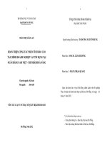 Hoàn thiện công tác phân tích báo cáo tài chính doanh nghiệp vay tín dụng tại ngân hàng Nam Việt - Chi nhánh Đà Nẵng