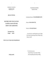 Hoàn thiện tổ chức công tác kế toán tại trường cao đẳng công nghệ - kinh tế và thủy lợi miền Trung