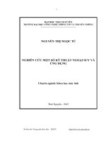 Nghiên cứu một số kỹ thuật ngoại suy và ứng dụng (LV thạc sĩ)