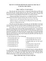 MỘT SỐ VẤN ĐỀ ĐỔI MỚI PHƯƠNG PHÁP DẠY HỌC ĐỊA LÍ Ở TRƯỜNG PHỔ THÔNG