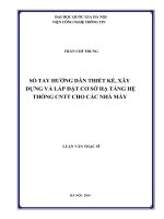 Luận văn thạc sĩ sổ TAY HƯỚNG dẫn THIẾT kế, xây DỰNG và lắp đặt cơ sở hạ TẦNG hệ THỐNG CNTT CHO các NHÀ máy 
