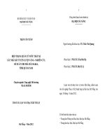 Hiện trạng quản lý nước thải tại các nhà máy tuyển luyện vàng - Nghiên cứu đề xuất cho nhà máy ĐakSa, tỉnh Quảng Na