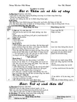 TỰ nhiên Xã hôi tuần 1 đến tuần 20 lớp 1