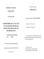 Giải pháp phòng ngừa và xử lý nợ xấu tại ngân hàng thương mại cổ phần công thương Việt Nam chi nhánh Đà Nẵn