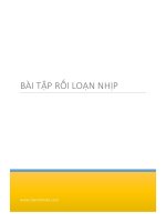 Bài tập rối loạn nhịp tim