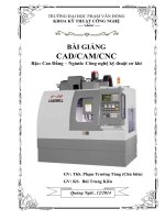 CADCAM và CNC bài giảng dành cho sinh viên Đại học và cao đẳng