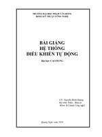 Hệ thống điều khiển tự động bài giảng dành cho sinh viên Đại học và cao đẳng