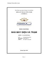 Nhà máy điện và trạm Giáo trình, bài giảng dành cho sinh viên Đại học, Cao đẳng