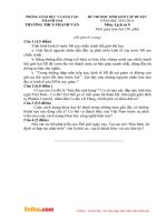 Đề thi học sinh giỏi môn Lịch sử lớp 9 trường THCS Thanh Văn, Thanh Oai năm 2015  2016 