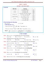 Đề cương ôn thi học kỳ 2 toán 10   đặng ngọc hiền 