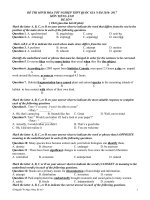 ĐỀ THI MINH HOẠ TỐT NGHIỆP THPT QUỐC GIA NĂM 2016-2017 số 9