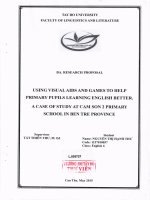 Using visual aids and games to hepl primary pupils learning english better  a case of study at cam SOm 2 primary school in ben tre province 