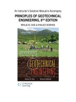 Principles of geotechnical engineering 8th SI (solution manual)