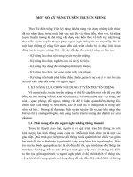 Chuyên đề một số kỹ năng tuyên truyền miệng