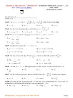 Đề thi thử THPT quốc gia 2017 môn toán trường THPT chuyên sư phạm hà nội lần 4 