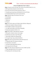 40 câu trắc nghiệm địa lý lớp 9 có đáp án 