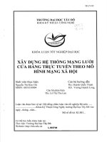 Xây dựng hệ thống mạng lưới cửa hàng trực tuyến theo mô hình mạng xã hội 