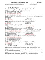 De thi hoc ki II mon lich su 2016  2017