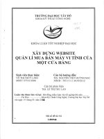 Xây dựng website quản lý mua bán máy tính của một cửa hàng 