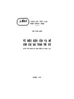 Điều kiện cần và đủ cho bài toán tối ưu