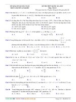 Đề thi thử THPT quốc gia 2017 môn toán trường THPT chuyên lê khiết   quảng ngãi