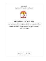 TÌM HIỂU CÔNG TÁC QUẢN LÝ VĂN BẢN TẠI VĂN PHÒNG ỦY BAN NHÂN DÂN XÃ THANH LONG, HUYỆN VĂN LÃNG,  TỈNH LẠNG SƠN