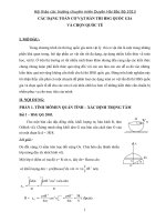 bồi dưỡng học sinh giỏi môn vật lý thpt chuyên đề CÁC DẠNG TOÁN cơ vật rắn THI HSG QUỐC GIA