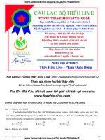 Tổng ôn 100 câu hình học không gian đề bài