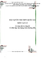 Bài tập Vật lý luyện thi THPT Quốc gia có hướng dẫn